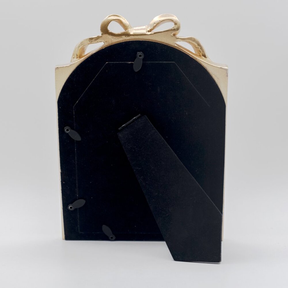 Gold Bow 5x7 Tabletop Picture Frame - Picture 3 of 4